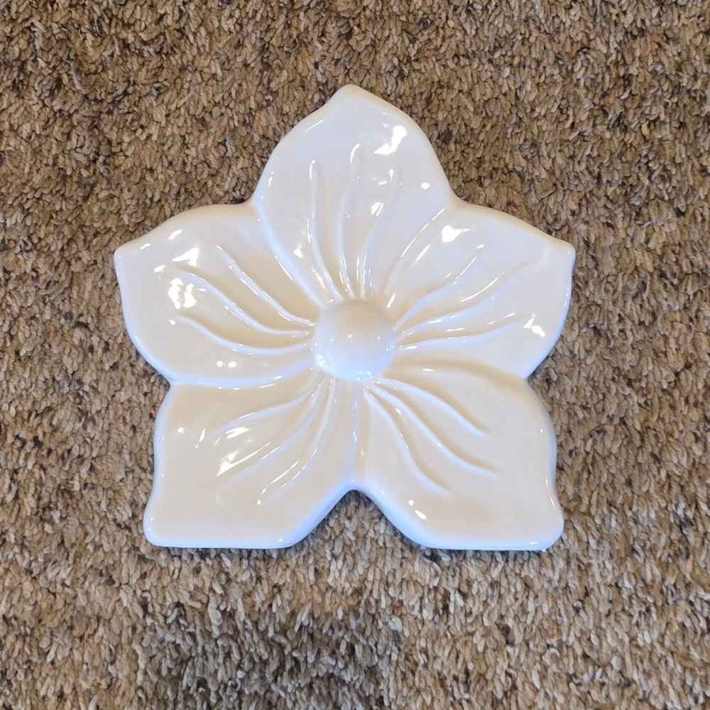 White Ceramic Floral Vase